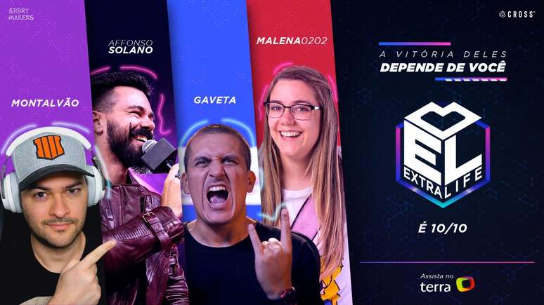 Extra Life acontece no dia 10 de outubro e reúne influenciadores e speedrunners profissionais. 