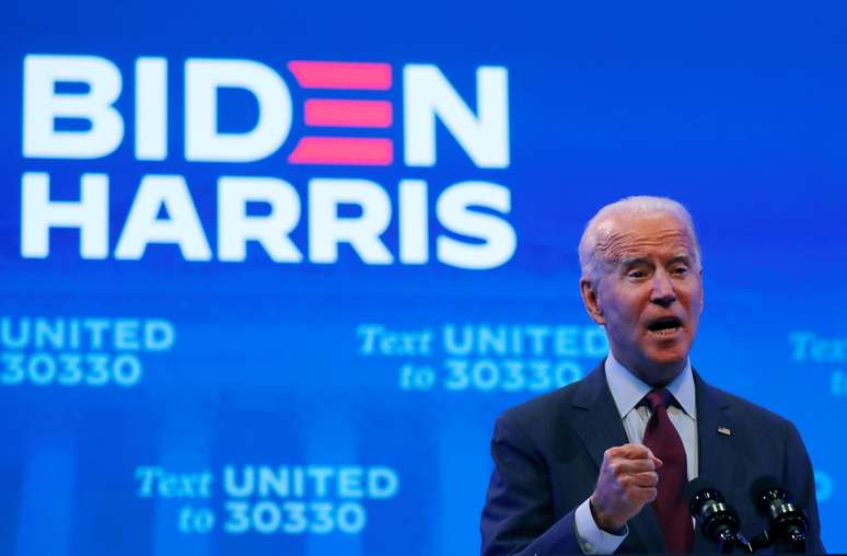 Ex-presidente e candidato democrata à eleição presidencial dos EUA de 2020, Joe Biden. 27/9/2020. REUTERS/Mike Segar