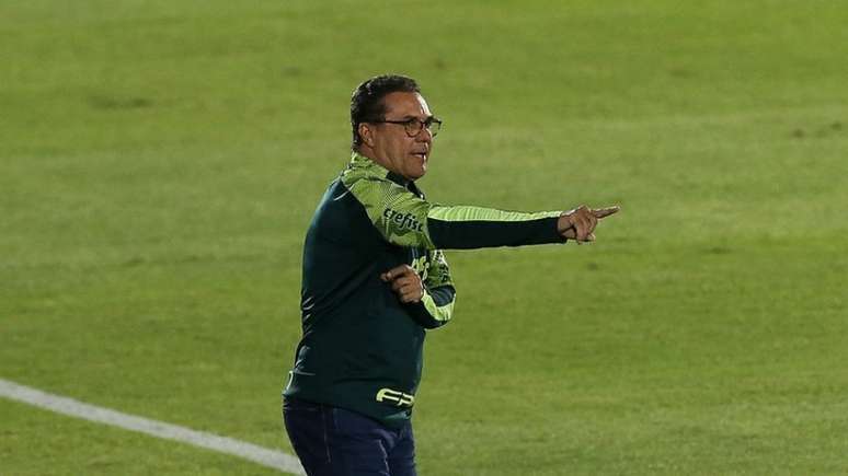 Luxemburgo, durante partida contra o Guaraní (Foto: Cesar Greco/Palmeiras)