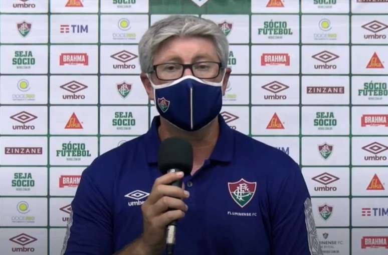 Odair rebateu críticas após goleada do Flu (Reprodução/Flu TV)