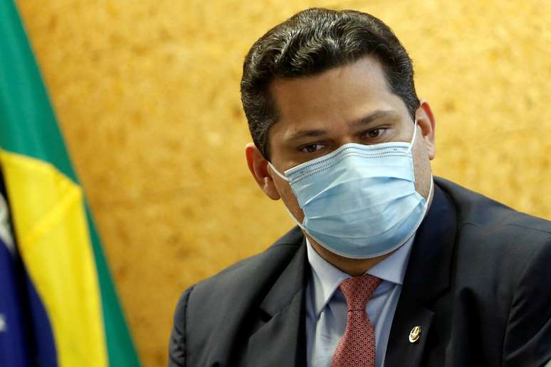 Presidente do Congresso Nacional, senador Davi Alcolumbre, durante cerimônia em Brasília
05/08/2020 REUTERS/Adriano Machado