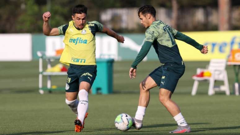 Willian e Raphael Veiga podem aparecer como titulares do Palmeiras (Foto: Cesar Greco/Palmeiras)