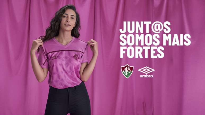 Fluminense lançará camisa em homenagem a campanha 'Outubro Rosa', que busca conscientizar sobre o tratamento e diagnóstico do câncer de mama (Site/Fluminense)