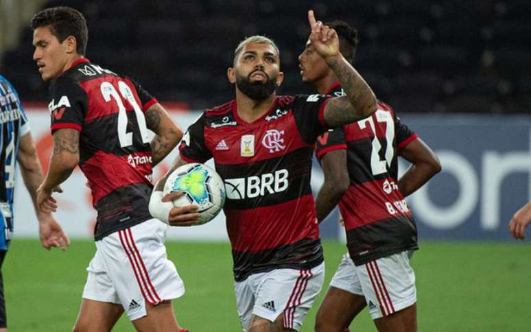 Trio de atacantes tem dado a conta do recado diante das metas adversárias (Foto: Alexandre Vidal/Flamengo)