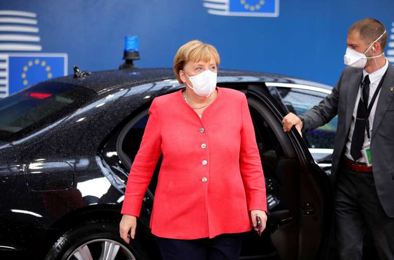 Chanceler da Alemanha, Angela Merkel, durante reunião da União Europeia em Bruxelas
02/10/2020 Olivier Matthys/Pool via REUTERS