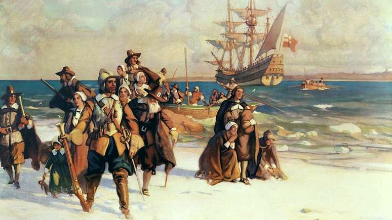Depois de uma jornada de 66 dias atormentada por terr&iacute;veis tempestades e ondas altas, os 102 passageiros e a tripula&ccedil;&atilde;o do Mayflower finalmente chegaram ao continente americano