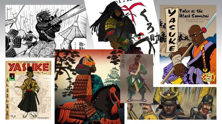 O lendário samurai negro Yasuke já foi retratado em vários livros e mangás