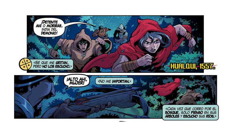 'Eu serei a primeira nos perigos e a &uacute;ltima a me afastar deles. Semprei irei na frente para que as balas atinjam meu peito, antes de atingirem o seu...', teria dito a ind&iacute;gena, segundo cronistas