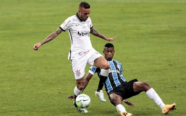 Contra o Grêmio, Luan esteve em campo com a camisa do Corinthians (Foto: Rodrigo Coca/Agência Corinthians)