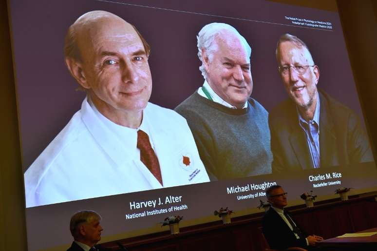 Harvey J. Alter, Michael Houghton e Charles M. Rice foram os vencedores do Nobel da Medicina em 2020