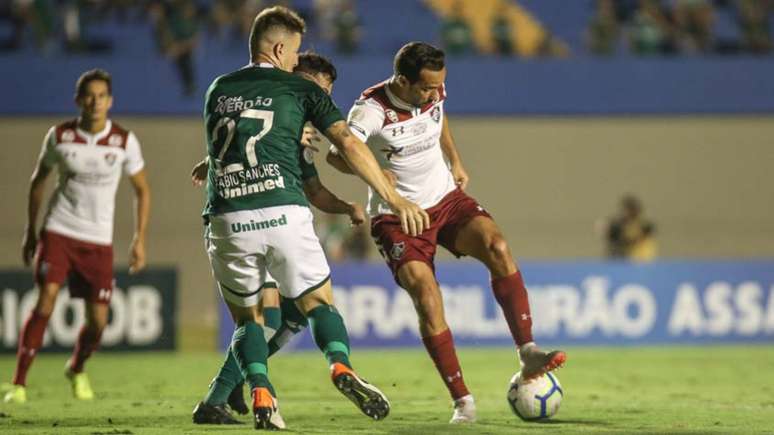 Último duelo entre Goiás e Fluminense em Goiânia aconteceu no Brasileirão de 2019, e o Esmeraldino levou a melhor (LUCAS MERÇON / FLUMINENSE F.C.)