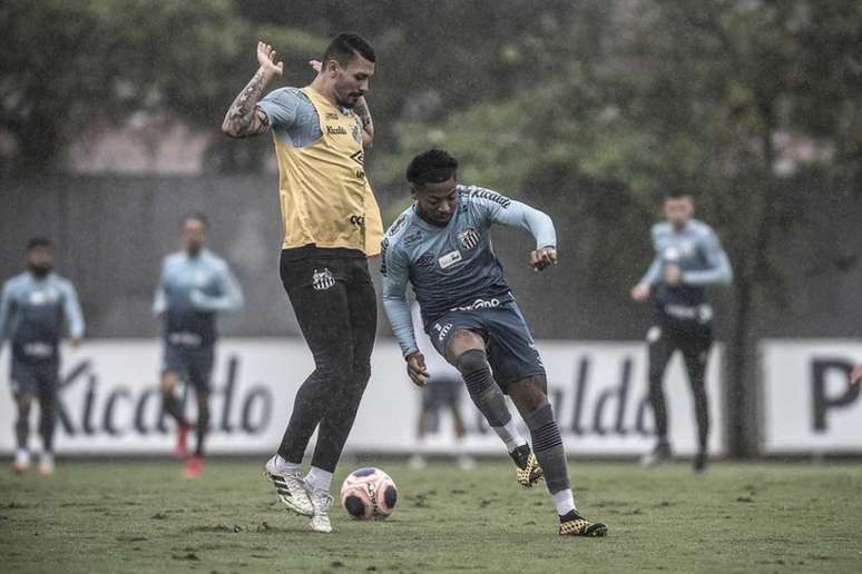 Além de Marinho e Alison, Lucas Veríssimo também não treinou nesta terça (06) (Foto: Ivan Storti/Santos FC)