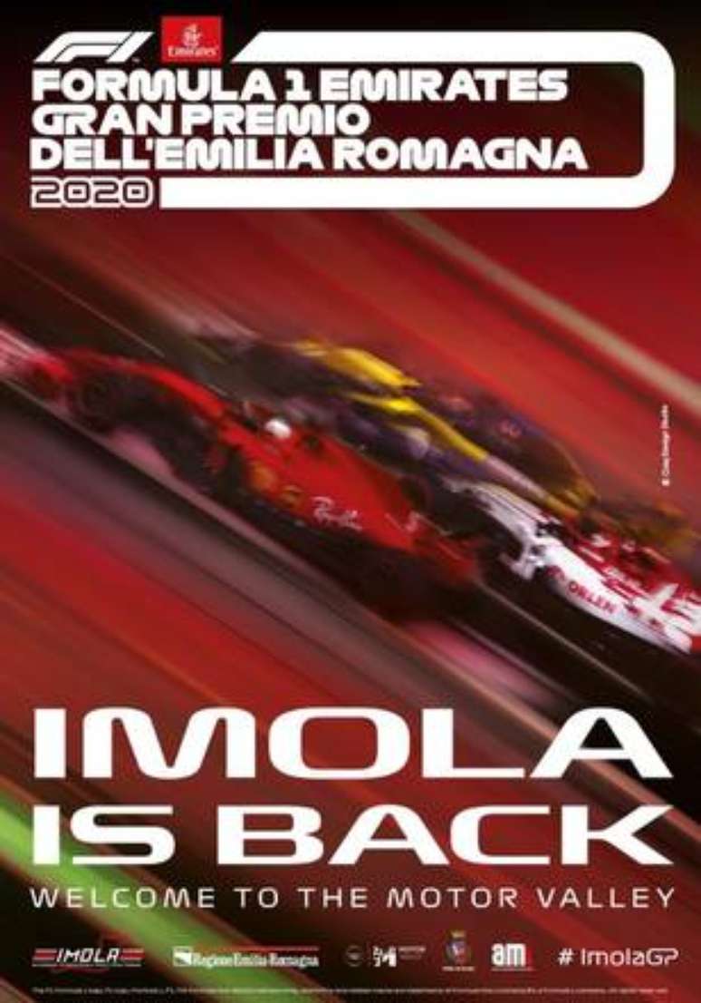 Cartaz do GP da Emilia-Romagna de F1 foi divulgado e destaca a importância de Ímola