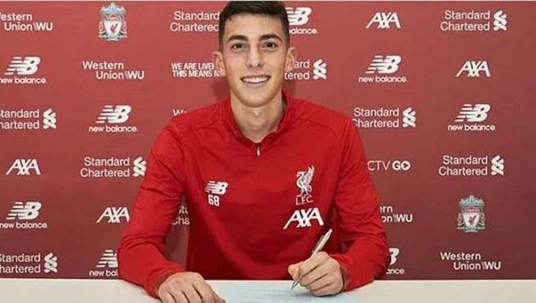 Matteo Ritaccio, de apenas 18 anos, atua no Liverpool sub-18