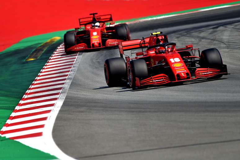 Leclerc à frente de Vettel: uma cena comum a partir de 2019.