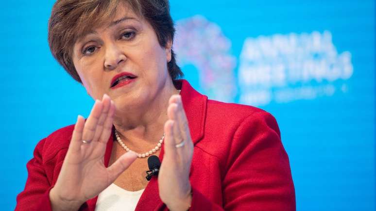 Diretora do FMI, Kristalina Georgieva; análise dos impactos da pandemia na economia está no relatório World Economic Outlook