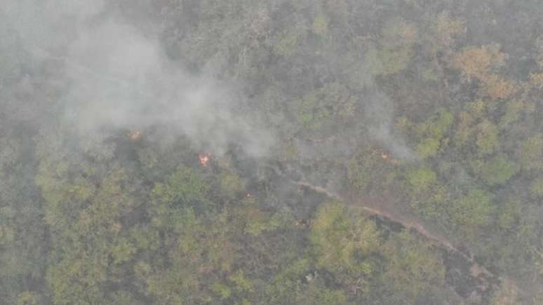 Tripulantes da Força Nacional sofrem acidente de helicóptero em operação de combate a queimadas
