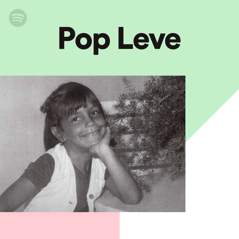 O registro da cantora Ivete Sangalo durante a infância é a capa da playlist Pop Leve