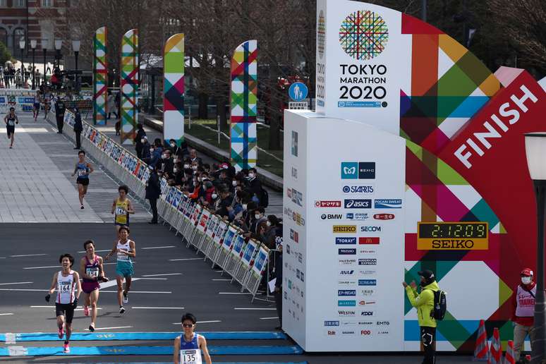 Linha de chegada da Maratona de Tóquio
01/03/2020
REUTERS/Athit Perawongmetha