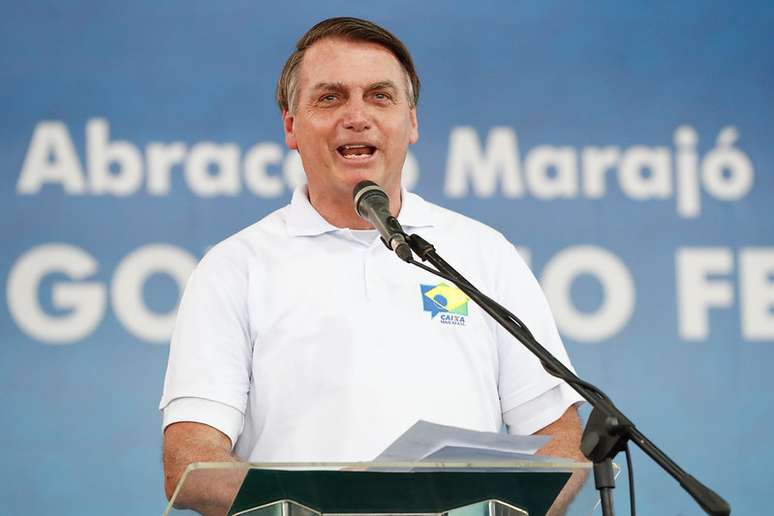 Presidente da República, Jair Bolsonaro, durante discurso