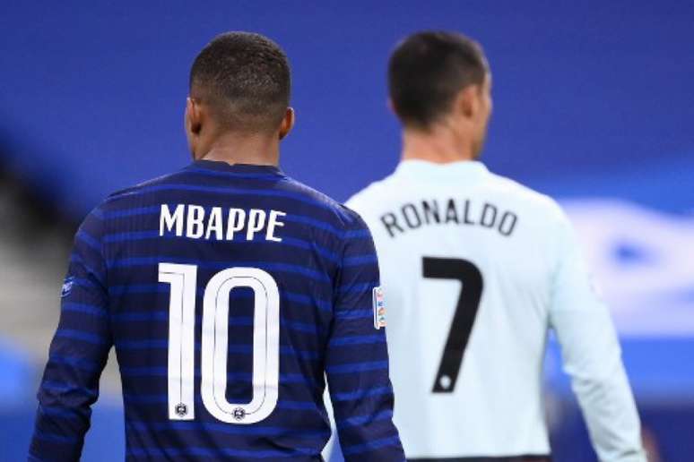 Mbappé e Cristiano Ronaldo passaram em branco (Foto: FRANCK FIFE / AFP)