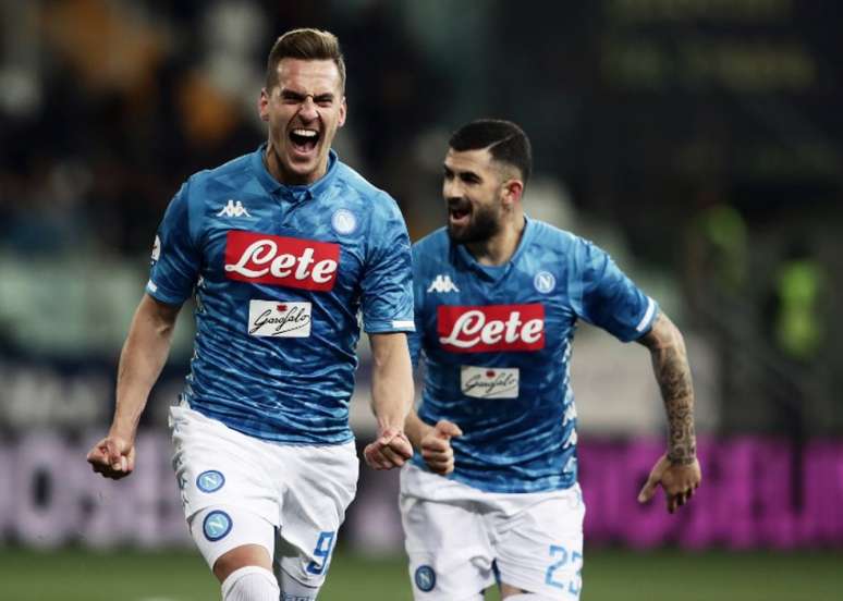 Milik está próximo de uma saída do Napoli nesta temporada (Foto: AFP)