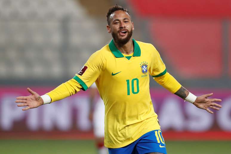 Neymar durante partida da seleção brasileira contra o Peru, em Lima
13/10/2020 Paolo Aguilar/Pool via REUTERS