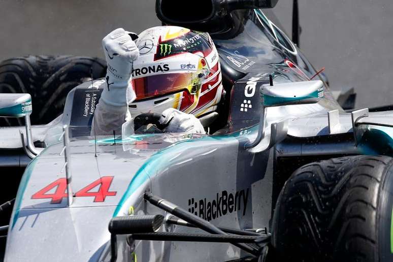 Lewis Hamilton foi capaz de vencer mais uma vez em casa 