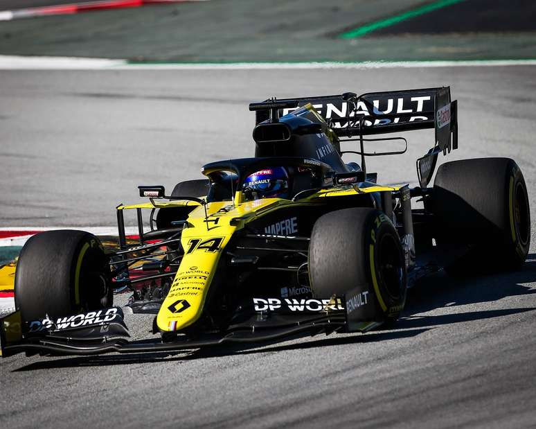 Alonso pilota o carro da Renault em Barcelona: em 2021, será no carro da Alpine.