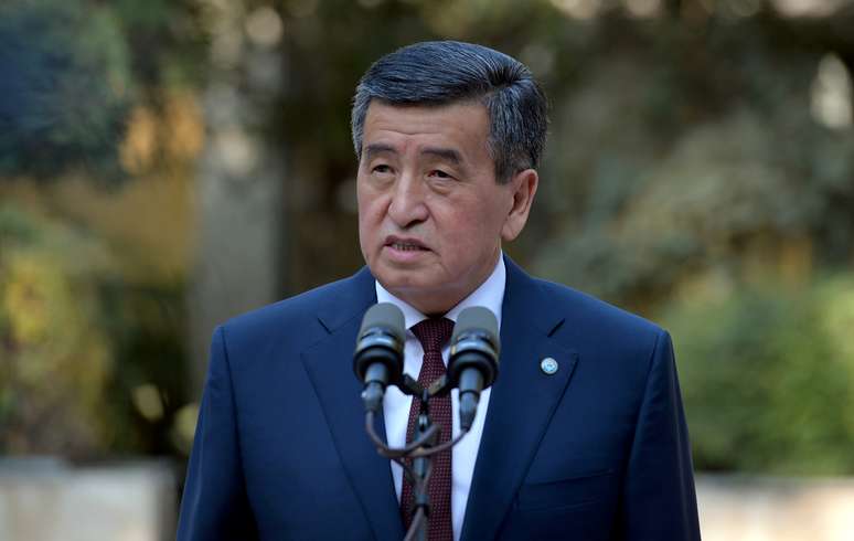 Sooronbay Jeenbekov renunciou à Presidência do Quirguistão
04/10/2020
Sultan Dosaliev/Serviço de Imprensa da Presidência do Quirguistão/Divulgação via REUTERS
