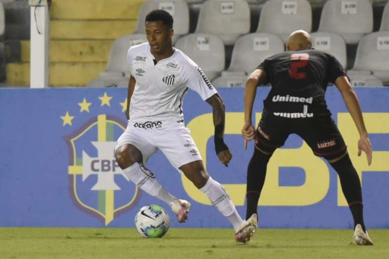 Santos jogou mal e viu cair uma sequência de 12 jogs sem derrotas (Foto: Reprodução/Twitter Santos)