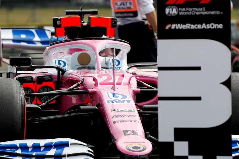 Na segunda corrida em Silverstone, Hulkenberg conseguiu um terceiro lugar na classificação.