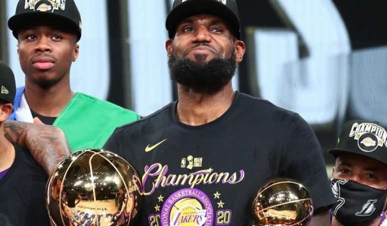 LeBron James liderou o Los Angeles Lakers para mais um título na NBA (Foto: AFP)