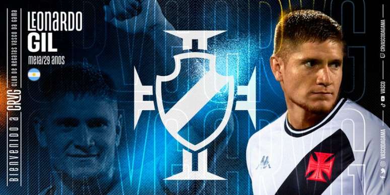 Leonardo Gil deixou boa impressão quando jogou no Talleres, de Córdoba (ARG) (Divulgação/Site Vasco da Gama)