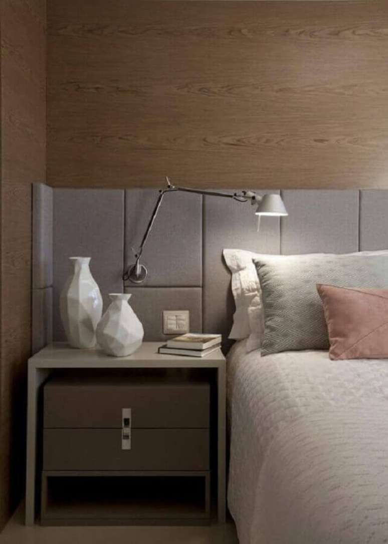 11. Modelo de luminária de cabeceira articulada para decoração de quarto moderno – Foto: Pinterest