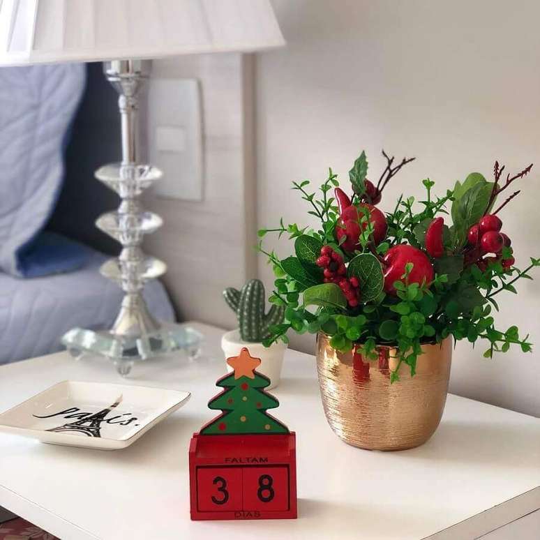 33. Ideias de decoração de Natal simples e fácil de fazer – Foto: Jeito de Casa