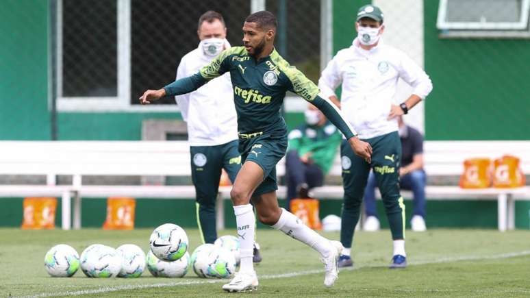 Palmeiras treinou nesta manhã nublada de sábado em São Paulo (Foto: Cesar Greco/Palmeiras)