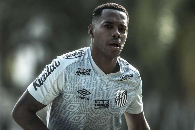 Robinho foi contratado pelo Santos, mas teve o contrato suspenso após novas revelações (Foto: Ivan Storti/Santos)