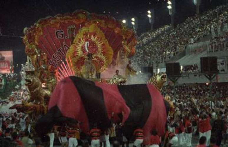 Estádio homenageou o centenário do Fla, em 95: ficou em sétimo (Foto: Reprodução)