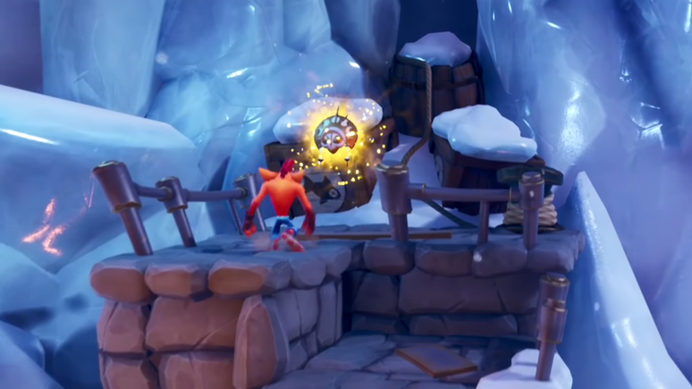 Captura de tela do jogo crash bandicoot