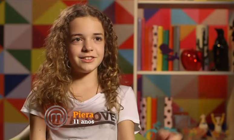 Piera esteve entre os participantes do 'MasterChef Júnior' em 2015  
