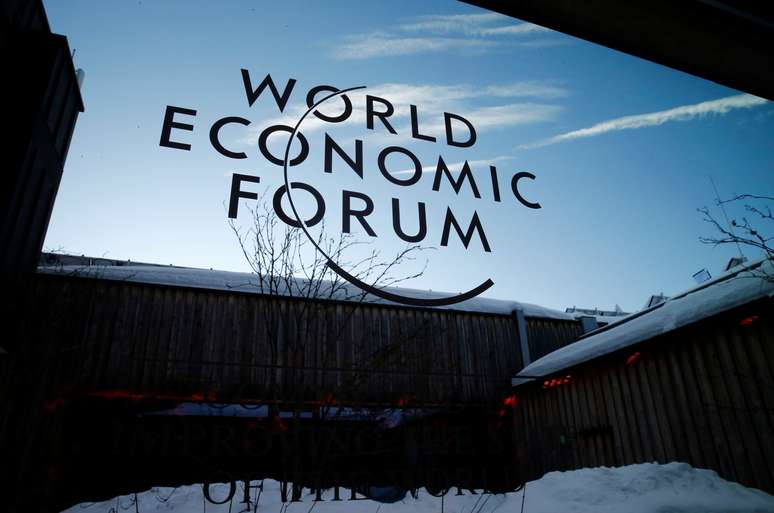 Logotipo do World Economic Forum. 21/1/2020. REUTERS/Denis Balibouse