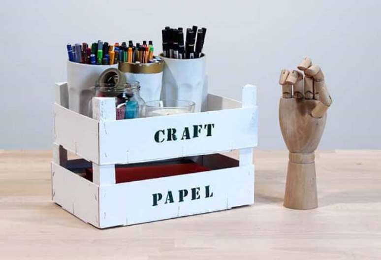 59. Modelo de caixote de feira personalizado. Fonte: Pinterest