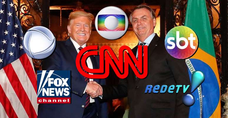 Trump e Bolsonaro: unidos contra canais de TV que contestam suas decisões