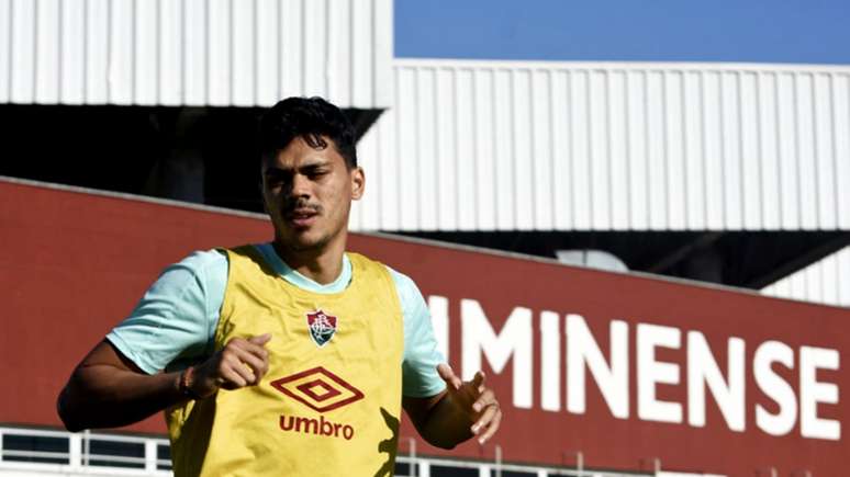 Matheus Pato durante treinamento do Fluminense (Foto: MAILSON SANTANA/FLUMINENSE FC)