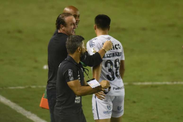 Marcos entrou já nos minutos finais da vitória contra o Defensa y Justicia (Foto: Ivan Storti/Santos FC)