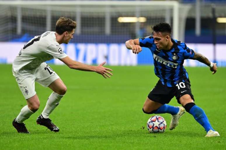 Inter de Milão e Borussia Mönchengladbach somam apenas um ponto (Foto: AFP)