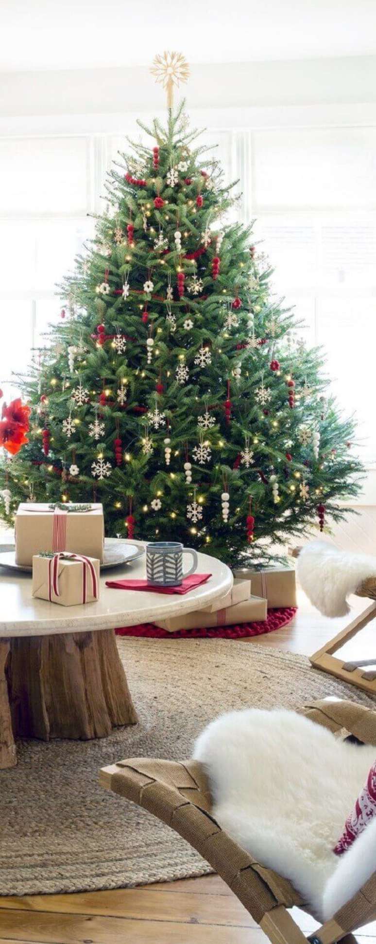 39- O pinheiro de natal é um tradicional enfeite das festas de fim de ano. Fonte: Buyer select