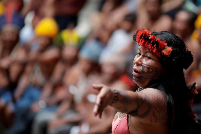 L&iacute;der ind&iacute;gena da Amaz&ocirc;nia Alessandra Korap, da etnia munduruku
21/11/2019
REUTERS/Ueslei Marcelino