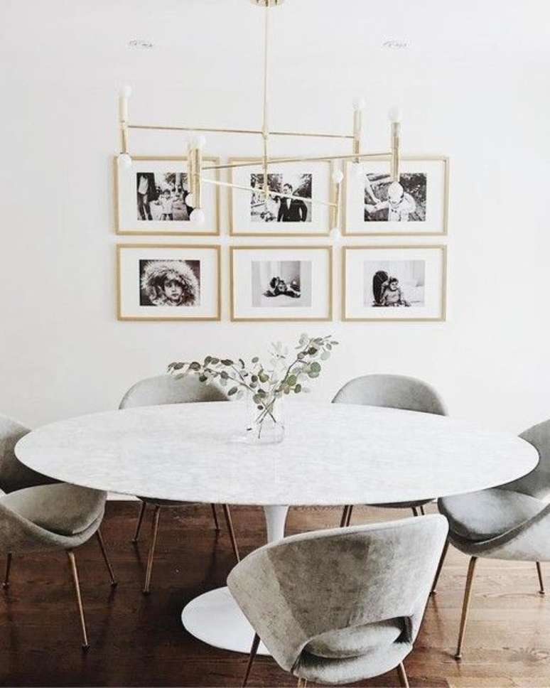 30. Decora&ccedil;&atilde;o de sala de jantar com mesa saarinen &ndash; Via: West Elm